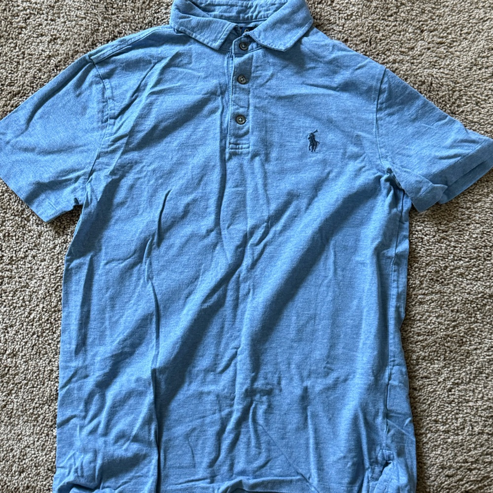 Ralph Lauren Men's Light Blue Polo Shirt
